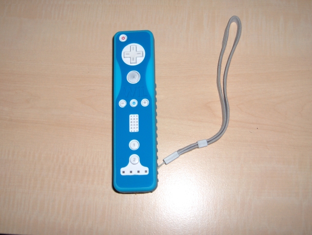 Wiimote in protective glove